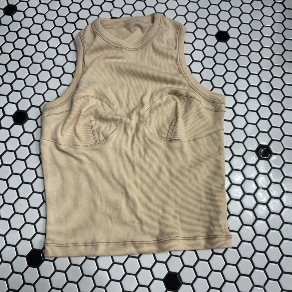 SHEIN Beige Sleeveless Top size small